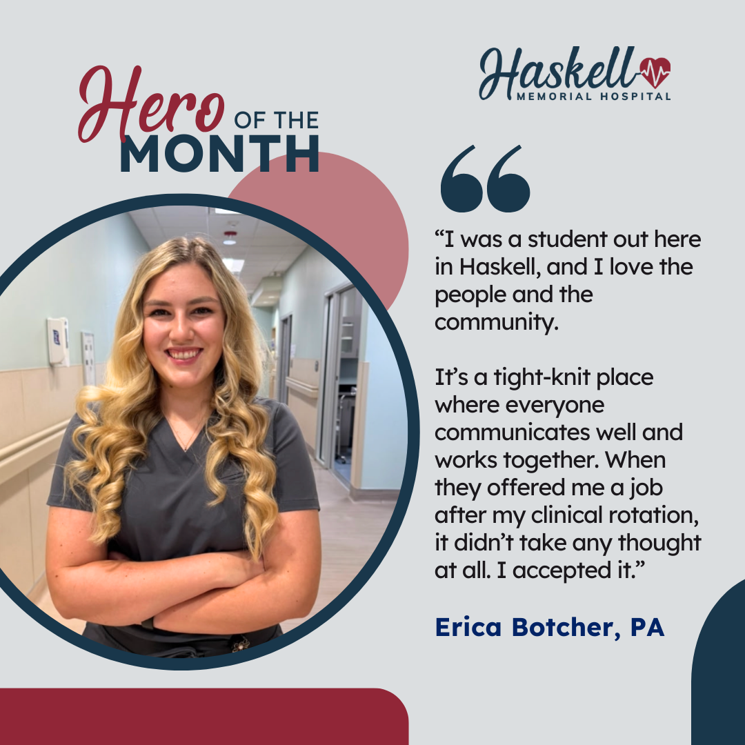 Healthcare hero spotlight - Erica Botcher, PA