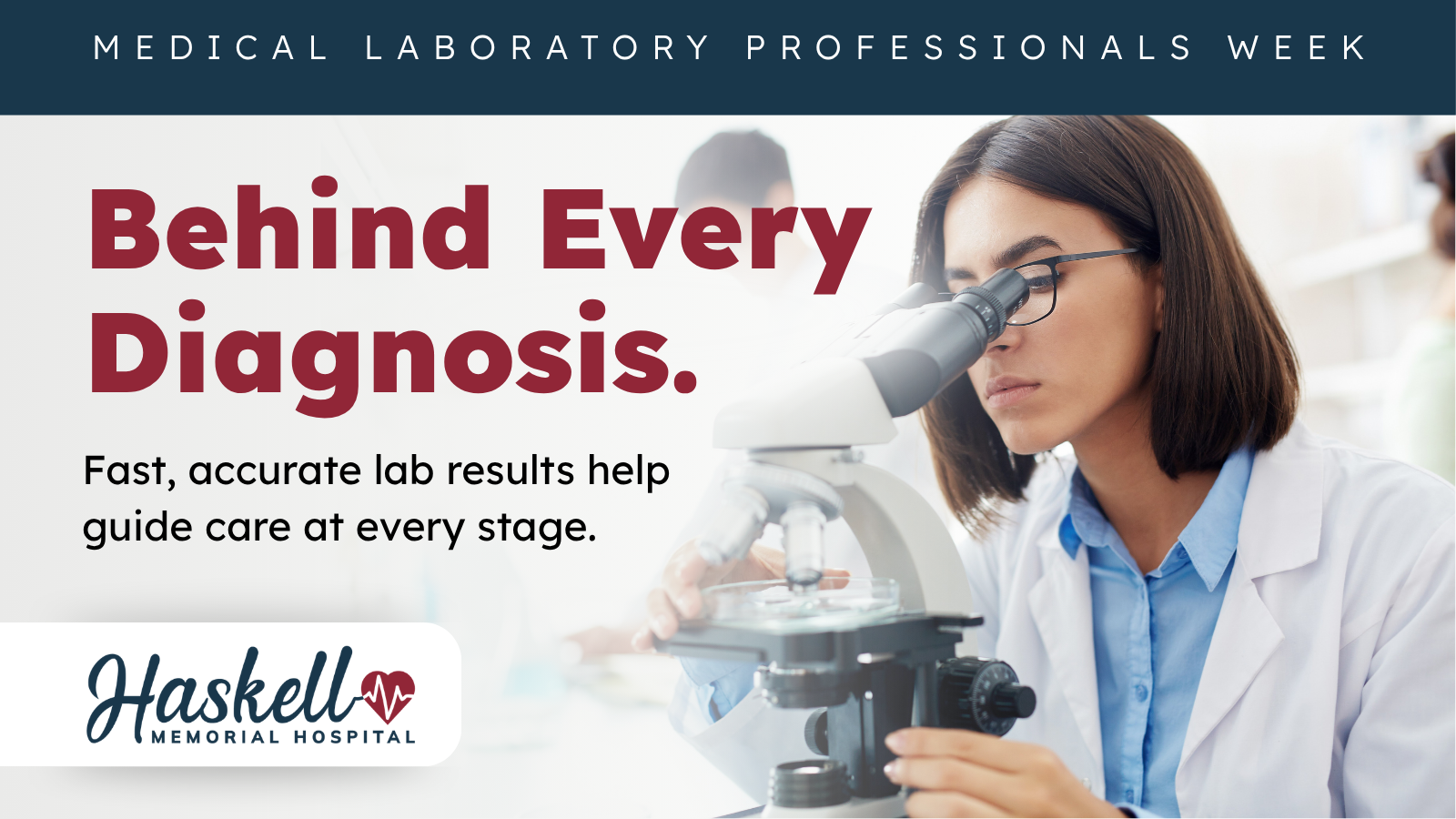 image promoting Medical Lab professionals week